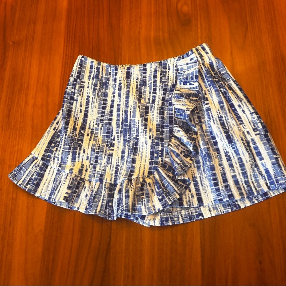 Zara Blue and white skort